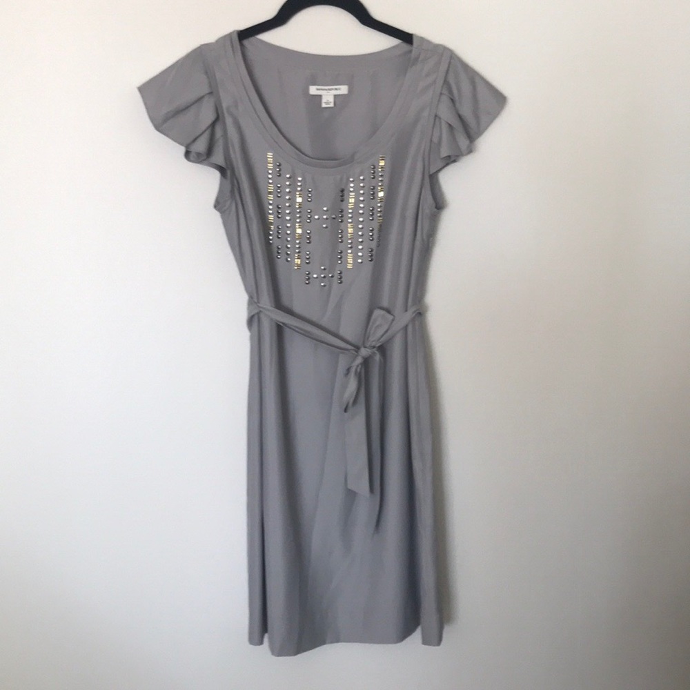 Banana Republic grey cocktail dress